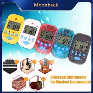 Moon_moonback เมโทรโนม จอแอลซีดี คลิปบน ดิจิทัล พลาสติก มืออาชีพ กีตาร์ไฟฟ้า เมโทรโนม สําหรับเปียโน