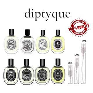 ขายน้ำหอมแบรนด์แท้ 100% Diptyque Orphéon &amp;  Fleur de Peau &amp; Tam Dao &amp; LOmbre Dans LEau EDT/EDP 2ml/5ml/10ml