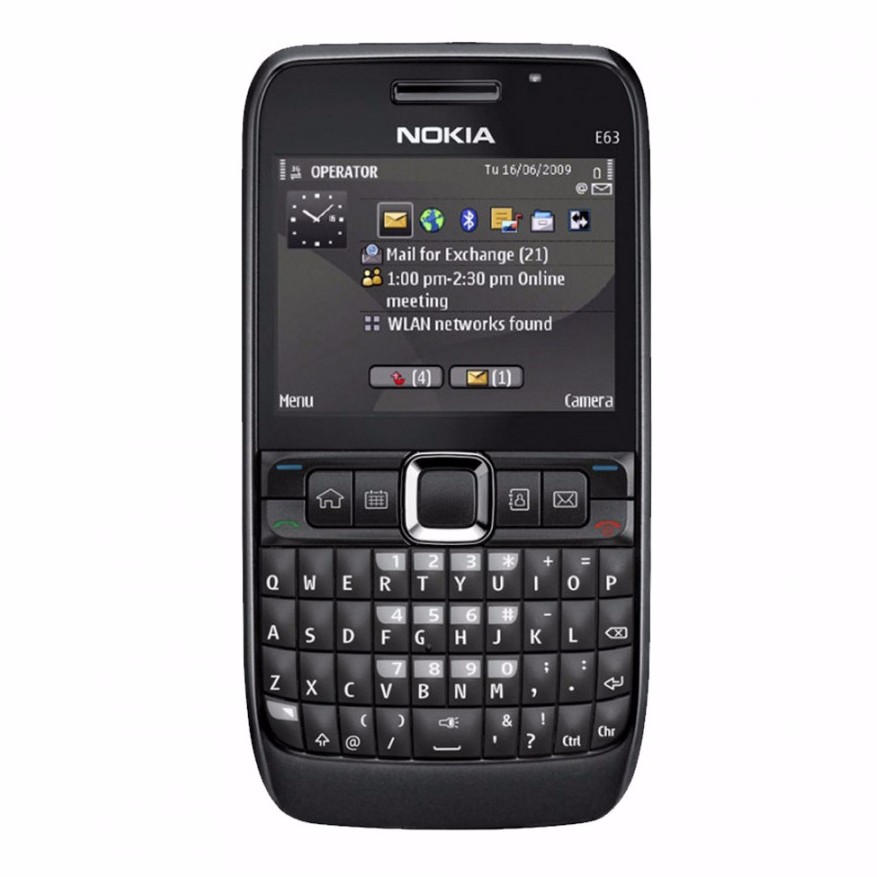 โทรศัพท์มือถือโนเกียปุ่มกด  NOKIA  E63 (สีดำ) 3G/4G รุ่นใหม่2020