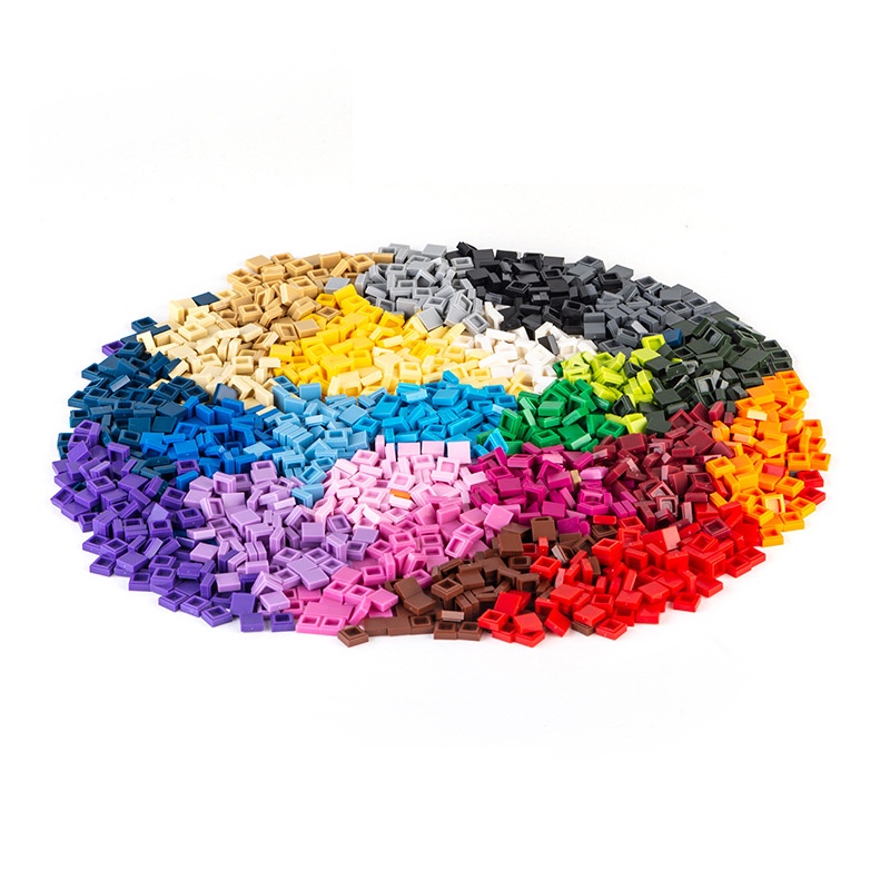Moc กระเบื้องของเล่นคลาสสิก 1x1 1x2 1x3 1x4 1x6 เข้ากันได้กับบล็อกตัวต่อที่มีชื่อเสียง 3070b 3069b 6