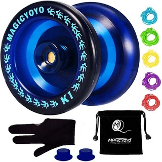  Magic Yoyos professional Yoyo alloy 8-ball U-bearing lightweight yoyo set (5 ropes+1 glove+1 velvet bag)