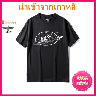 แท้จริง BoyLondon ยาวนำเข้าเสื้อยืดแขนสั้นม้าล่อเสื้อยืดผู้หญิงเสื้อยืดผ้าฝ้ายสตรีสตรี