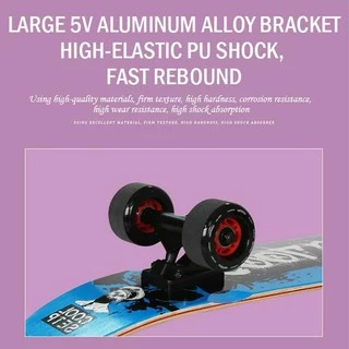 Skateboard Skateboard สเก็ตบอร์ด สเก็ตบอร์ดผู้ใหญ่ ทรงปลา 68 เซนติเมตร