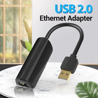 Vention (CEGBB)Usb To Rj45 Usb 2.0 To 100mbps Ethernet Adapter Abs Type Black 0.15m