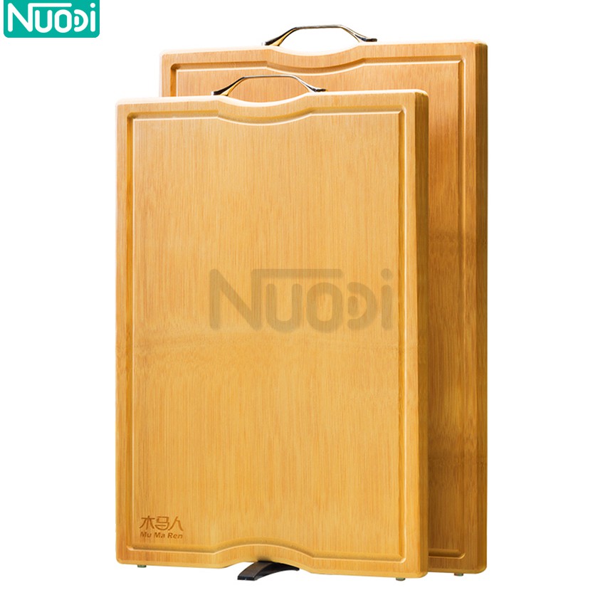 Nuodi เขียงไม้ เขียงไม้ไผ่ เขียง เขียงอเนกประสงค์ เขียงทำกับข้าว เขียงทำอาหาร ซับ ซอย ทนทาน ทรงกลมมน เขียงไม้อเนกประสงค์