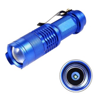 3500 LM CREE Q5 LED ไฟฉายขนาดเล็ก ไฟฉาย 3  โหมด แบบซูมได้ สีดำ