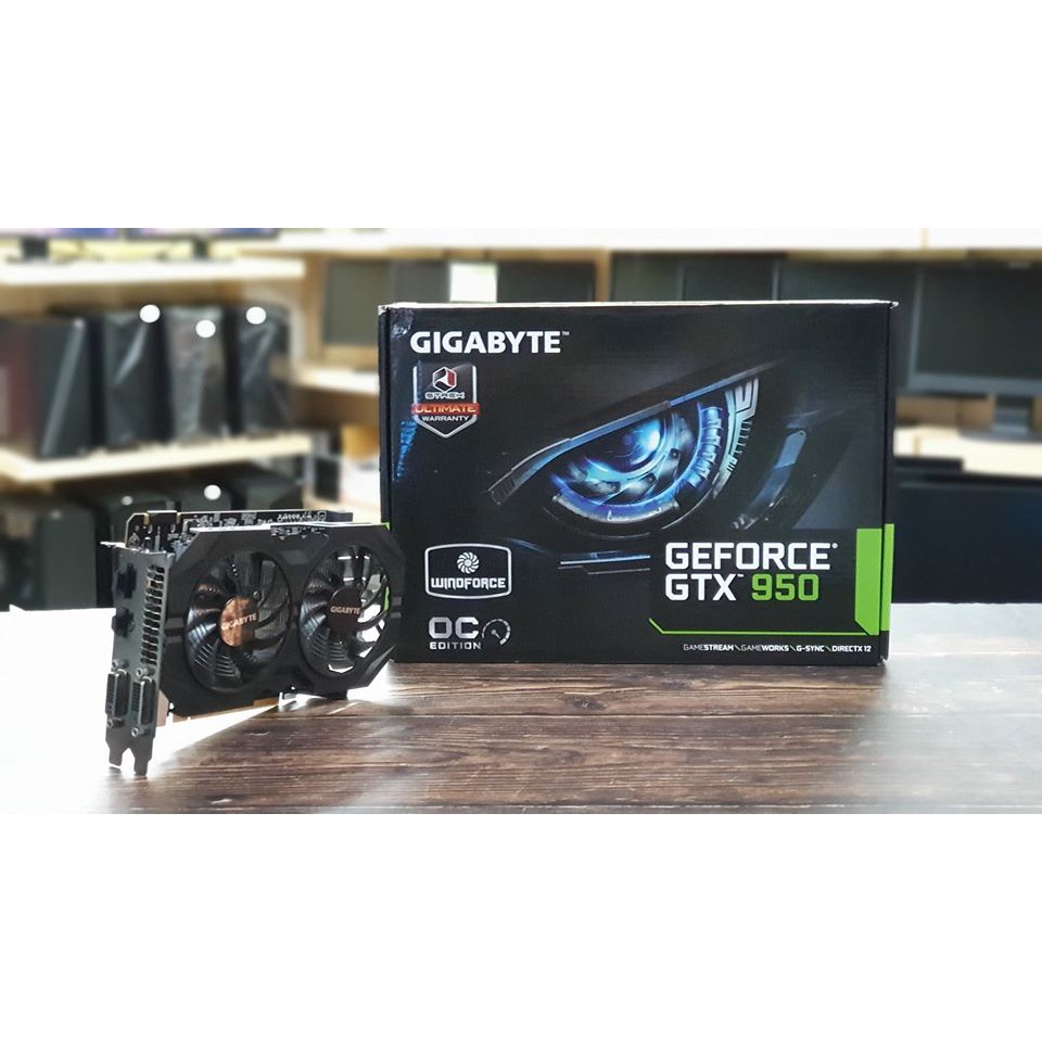 การ์ดจอมือสอง GeForce GTX950 มีกล่อง