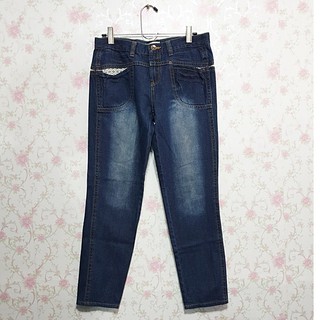 and it_ Jeans (JC - 114) กางเกงยีนส์มือสองผ้ายืด เอวกลาง ไซด์ XL