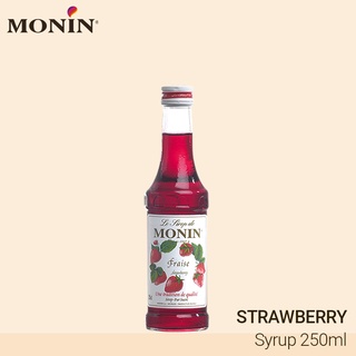 MONIN Strawberry Syrup 250ml น้ำเชื่อมกลิ่นสตอร์เบอร์รี่ 250 มิลลิลิตร