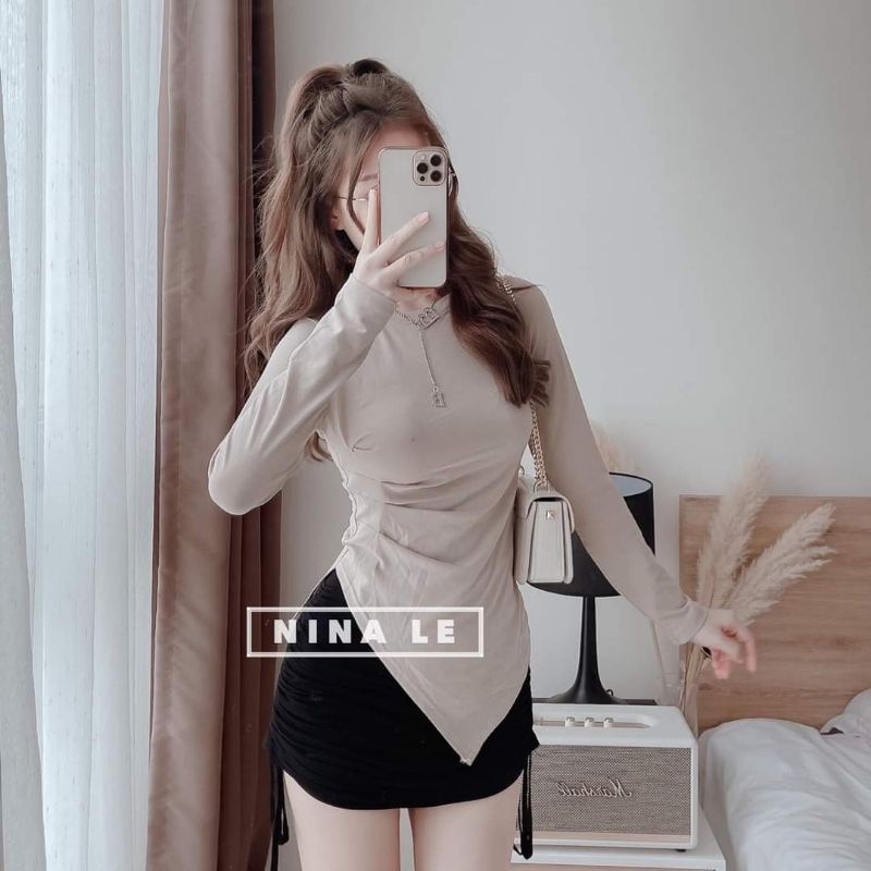 Vietnam GIRL FASHION 2IN1 SET WEAR ประทับตรา 南女装 商品尺寸短袖上衣套装裙
