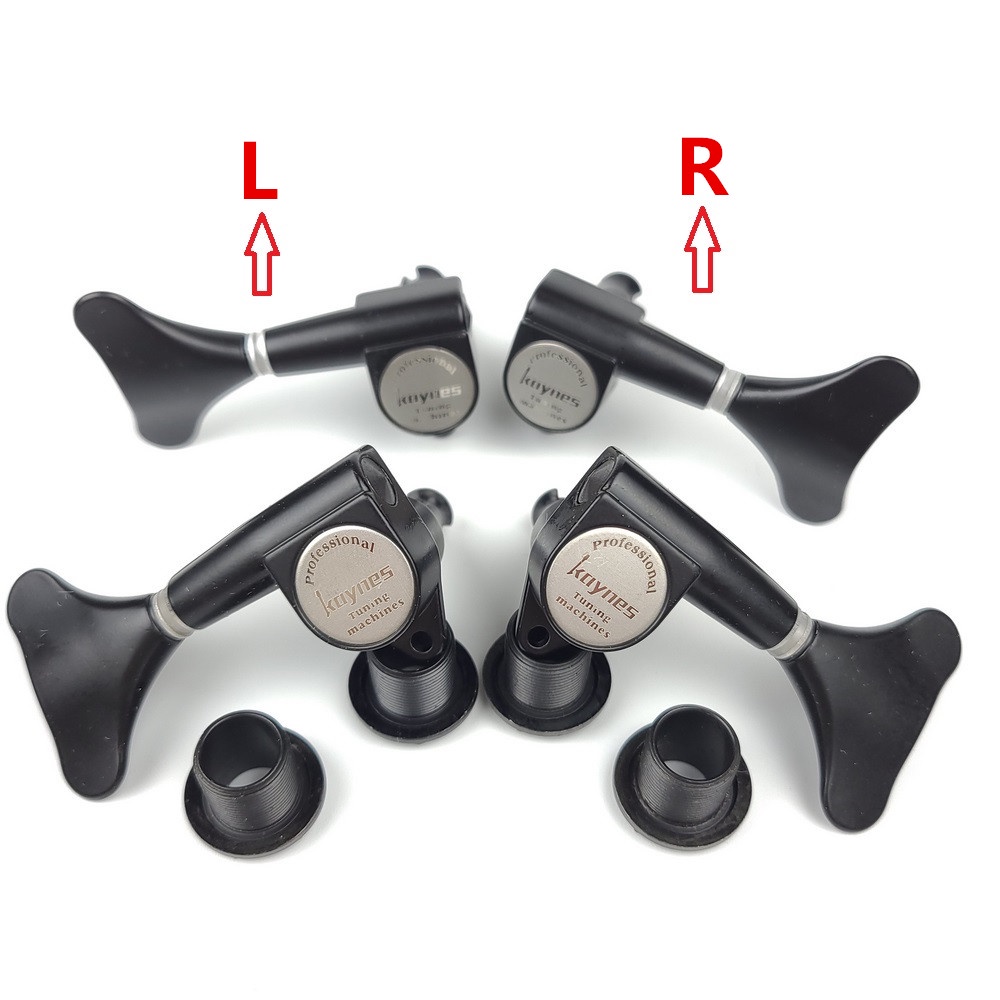 Kaynes หัวจูนเนอร์ปรับแต่งสายกีตาร์ไฟฟ้า เบส 1:18 DJ242 สีดํา - รูปที่ 2