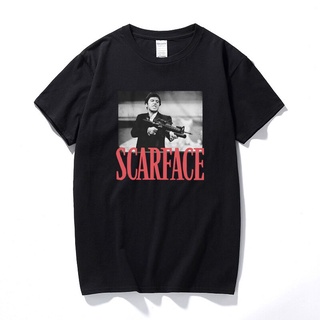 เสื้อยืดพิมพ์ลายแฟชั่น เสื้อยืด พิมพ์ลาย Scarface Tony Montana Big Guns Little Friend แฟชั่นฤดูร้อน สําหรับผู้ชาย