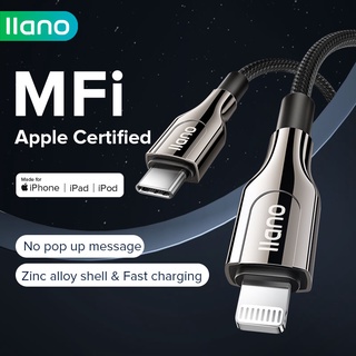 Llano MFI สายชาร์จ Type-C 60W ชาร์จเร็ว สําหรับ iPhone 13 14Mini Pro Max