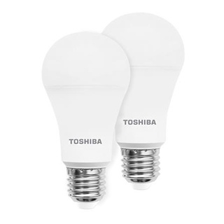 [พร้อมส่ง] HomeDoDee หลอด LED TOSHIBA A60 10.5 วัตต์ E27 DAYLIGHT แพ็ก 2 ชิ้น หลอดไฟ LED