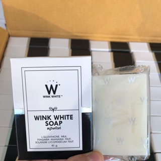 สบู่วิงค์ไวท์ ตัวWink White Soap สีขาว(1ก้อน)