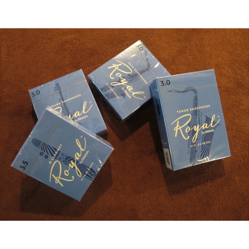 Rico By  D'Addario  ลิ้นเครื่องดนตรีเป่า Royal (กล่องฟ้า) (Yong Seng Music)