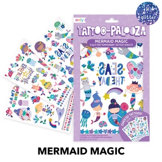 Tattoo แทททูเด็กปลอดสารพิษ อ่อนโยนต่อผิว ติดทน มี tattoo มากกว่า 50 ชิ้น!!: TATTOO-PALOOZA ลาย Mermaid 🇱🇷