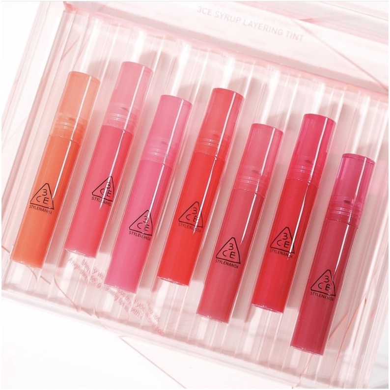 พร้อมส่งทุกสี /ของแท้ 3EC SYRUP LAYERING TINT ตัวใหม่ล่าสุด ติดทนมาก