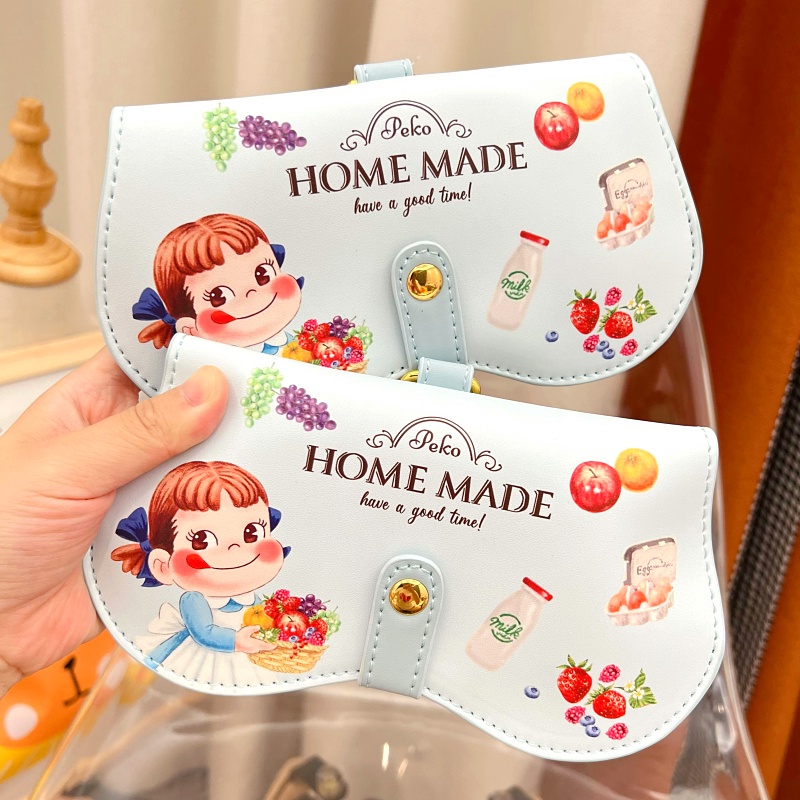 ใหม่ กระเป๋าเคสใส่แว่นกันแดด ลายการ์ตูนเด็กผู้หญิงนมฟูจิยะน่ารัก สไตล์ญี่ปุ่น