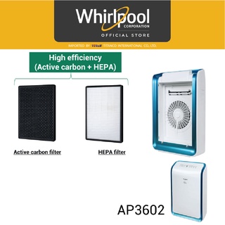 Whirlpool ไส้กรองอากาศ สำหรับเครื่อง AP3602 และ AP536 (จำนวน 1 ชิ้น)