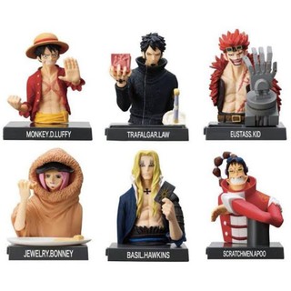 วันพีช One Piece Mascot Desk Tool Collection: Trafalgar Law, Luffy, Bonny, Apoo, Hawkins, Kid / Onepiece