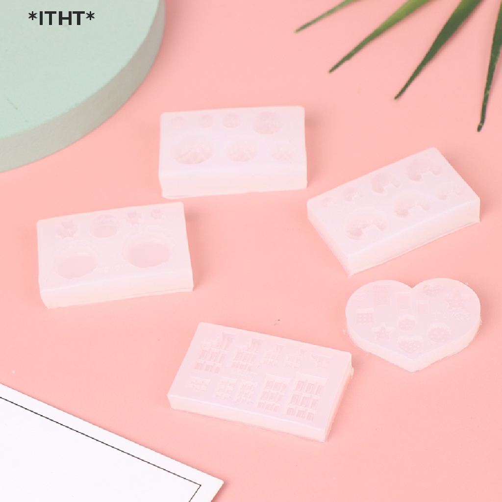 Itht แม่พิมพ์ซิลิโคน รูปตุ๊กตาจิ๋ว สําหรับทําคุกกี้ ช็อคโกแลต บิสกิต DIY