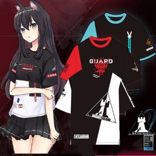 เสื้อยืดแฟชั่น อนิเมะเรื่อง Arknights Amiya Lappland