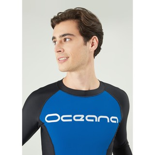 OCEANA SWIMWEAR-21OPMTOP02-Long Sleeve Rash Guard (รายการนี้เฉพาะเสื้อ) เสื้อว่ายน้ำผู้ชายแขนยาว