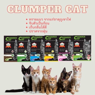 Clumper cat ทรายแมวภูเขาไฟ ปราศจากฝุ่น ดับกลิ่นดีเยียม เบนโทไนล์ ขนาด 5 ลิตร