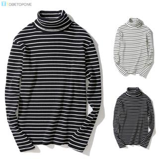 Turtleneck long-sleeved T-shirt printed fashion