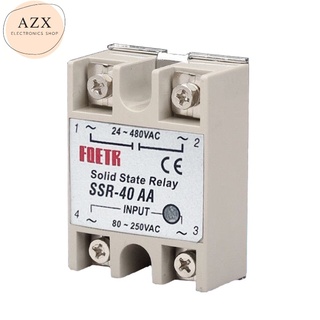 ถูกสุด! Solid state relay SSR-40 AA โซลิตสเตตรีเลย์ AC-AC พร่อมส่งรับประกัน​7วันของใหม่มือ1 สินค้าพร้อมส่ง