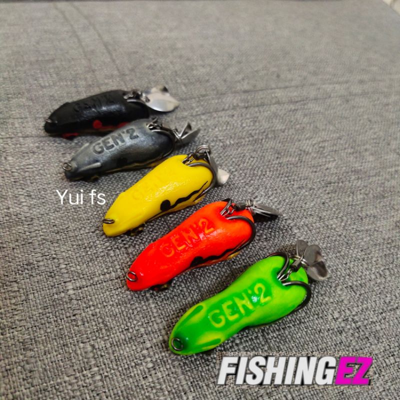 กบยางทริป(TRIP)_ทรงตาโต ขนาด 3.5cm. เหยื่อปลอม,กบปลอม,เหยื่อตกปลา,Frog  lure,fishing lure.