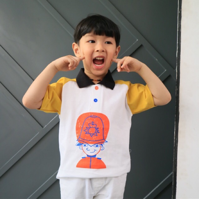 เสื้อยืดเด็กคอปก/W02 - London Police