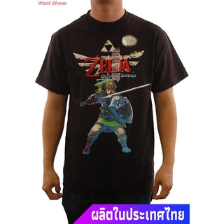 ผ้าฝ้าย 100%เสื้อยืดกีฬา Best Anime Shop Legend Of Zelda Skyward Sword Link &amp; Triforce Mens T-Shirt Popular T-shirtsS-3X