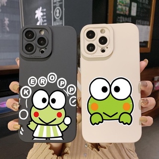 เคสโทรศัพท์มือถือ ขอบสี่เหลี่ยม ลาย Keroppi สําหรับ Samsung Galaxy S22 Plus Note 20 Ultra S21 FE S20