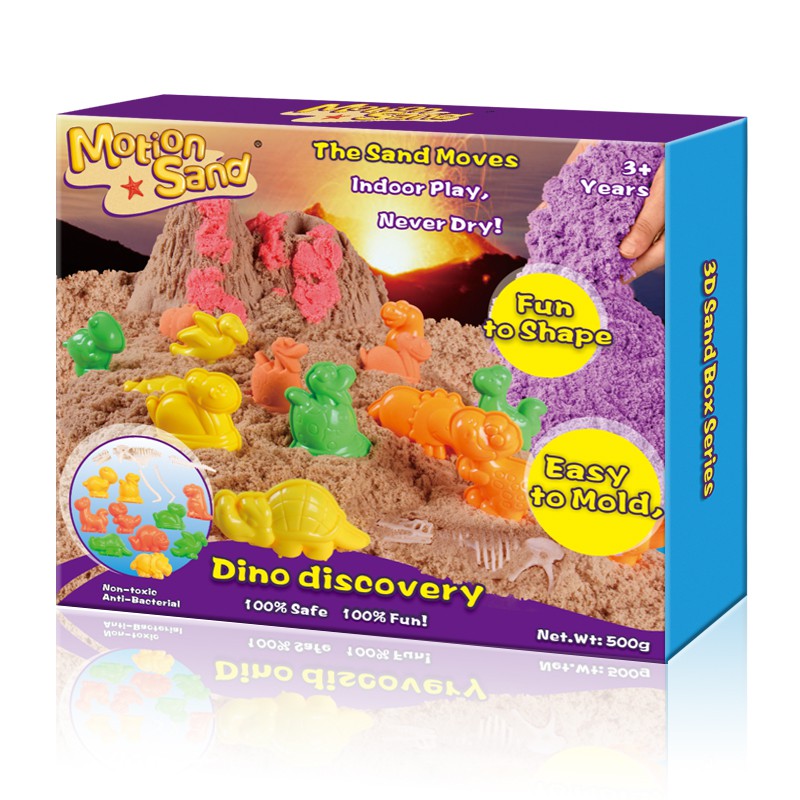 Motion Sand ทรายมหัศจรรย์ 3 มิติ ชุดไดโนเสาร์ ทราย 500g
