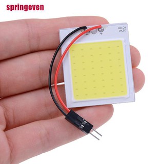 [springeven] โคมไฟ 48 smd cob led 3w 12v แสงสีขาว สําหรับติดตกแต่งภายในรถยนต์