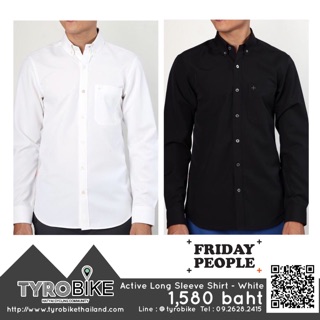 ทักรับโค้ดจ้า[TYROBIKE]-เสื้อเชิ้ต Friday People ยับยาก แห้งเร็ว ไม่ติดเนื้อ ระบายเหงื่อได้ดีมาก ใส่ปั่นจักรยาน