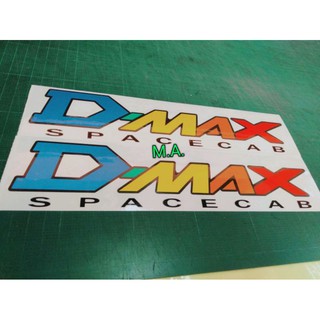 สติ๊กเกอร์ d-max Spacecab แปะท้ายกระบะ 3M