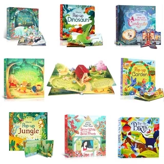 Usborne POP UP book Dinosaur cinderella English 3D Flap reading books หนังสือเด็กภาษาอังกฤษ หนังสืออังกฤษ