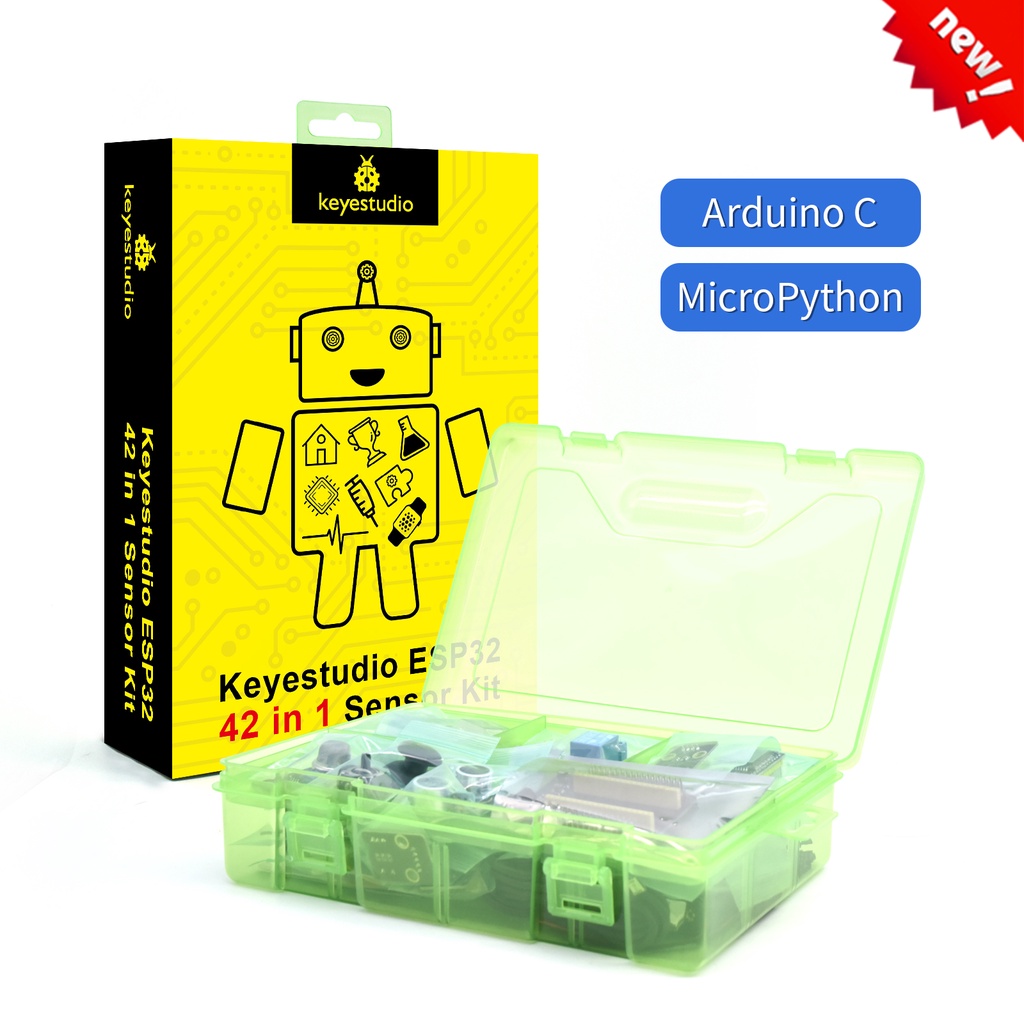 Keyestudio ESP32 42 in 1 Sensor Kit With 42 Modules ESP32 Expansion Board Include Mainboard For Ardu