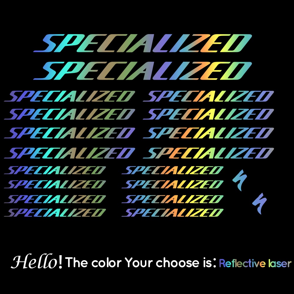 SPECIALIZED LIT4 ไม่มีพื้นหลังจักรยานกรอบสติกเกอร์จักรยานกรอบสติกเกอร์กันน้ํา MTB จักรยานไวนิล Decal