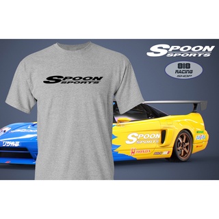 เสื้อยืด RACING เสื้อซิ่ง [เทา] [SPOON SPORTS / TYPE ONE / NO GOOD RACING]