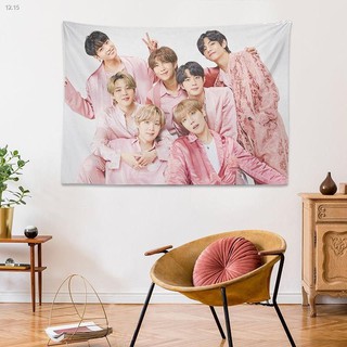 พร้อมส่ง ❤แบบที่20 150*130 เก็บปลายทางได้ 💜ผ้าแต่งห้อง  bts จองกุก บีทีเอส บังทัน วีbts นัมจุน ซอกจิน ชูก้า จีมิน เจโฮป