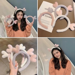 Korean Style Simple Headband Cute Deer Face Wash Headband Makeup Mask Net Celebrity Cute Press Hair Headband Headdress