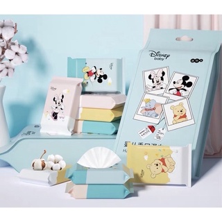 Disney baby wipes ทิชชู่เปียก ดิสนีย์ ลิขสิทธิ์แท้ (10ห่อ/แพ็ค)