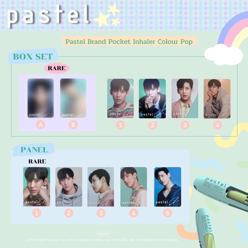 💚พร้อมส่ง 💚การ์ดแบมแบม Pastel Pocket Inhaler got7
