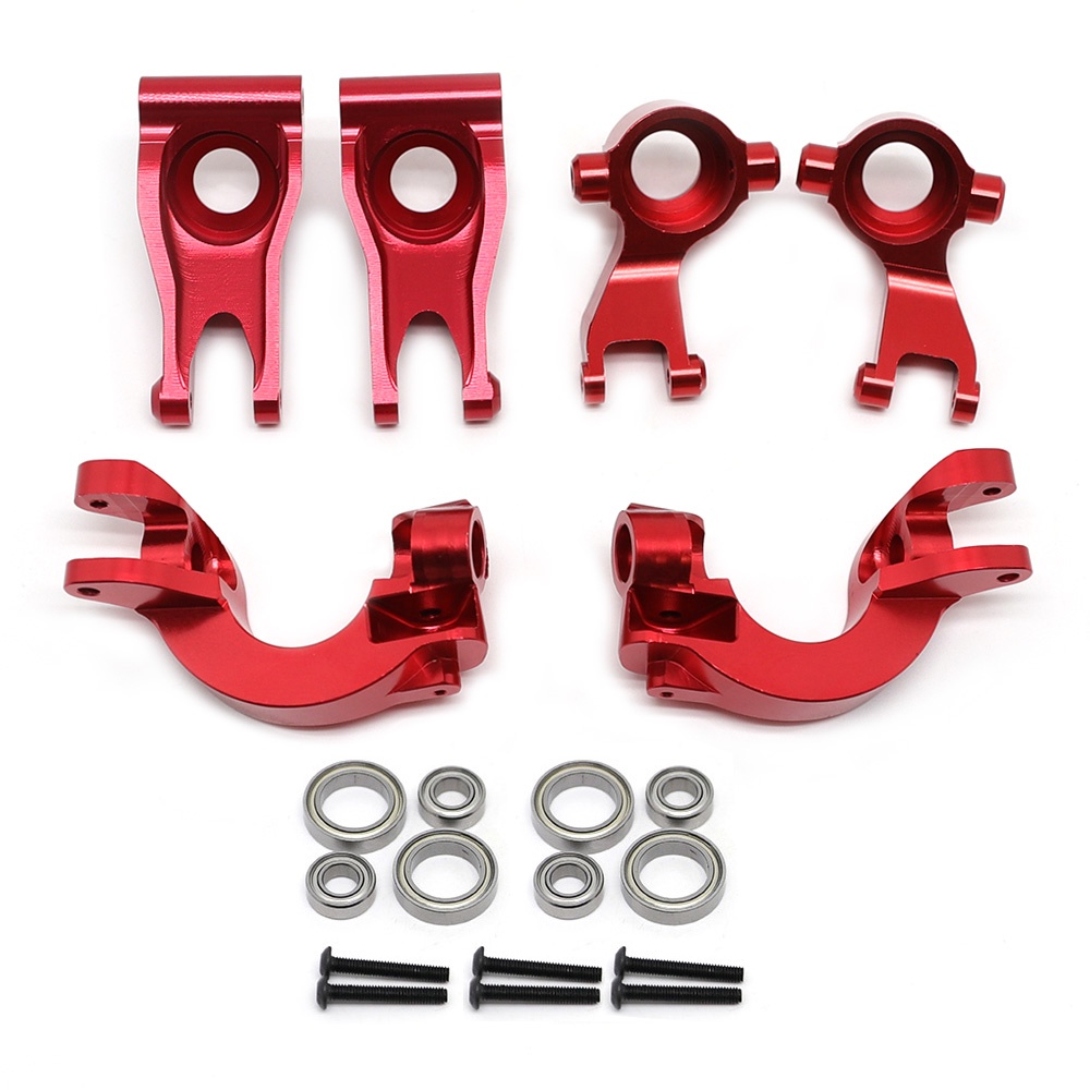 Metal Front Steering Block & CHubs & Rear Hub Carrier for 1/10 Arrma