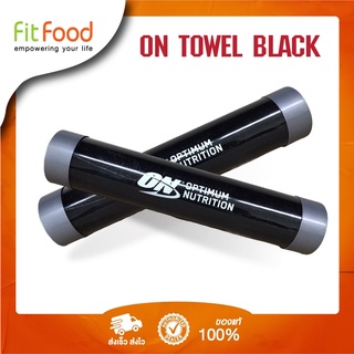 ผ้าขนหนู ผ้าเช็คผม ผ้าเช็ดหน้า สีดำ Optimum Towel Black