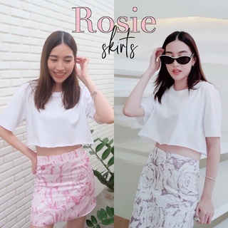 LOVEYOUMADLY.BKK - Rosie skirt🍒 กระโปรงลายกุหลาบ กระโปรงสั้น